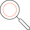 O-ZEN Design Suchmaschinenoptimierung Icon dargestellt durch Lupe